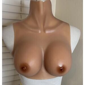 Crossdresser Breast Forms Silicone Breastplates C Cup Drag Queen Fake Boobs